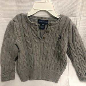 Ralph Lauren Toddler Cable Knit Sweater 18M